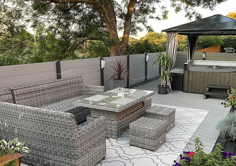 Inilunsad ng Necowood ang mga panel ng bakod ng WPC para sa mga naka-istilong at pangmatagalang mga panlabas na puwang