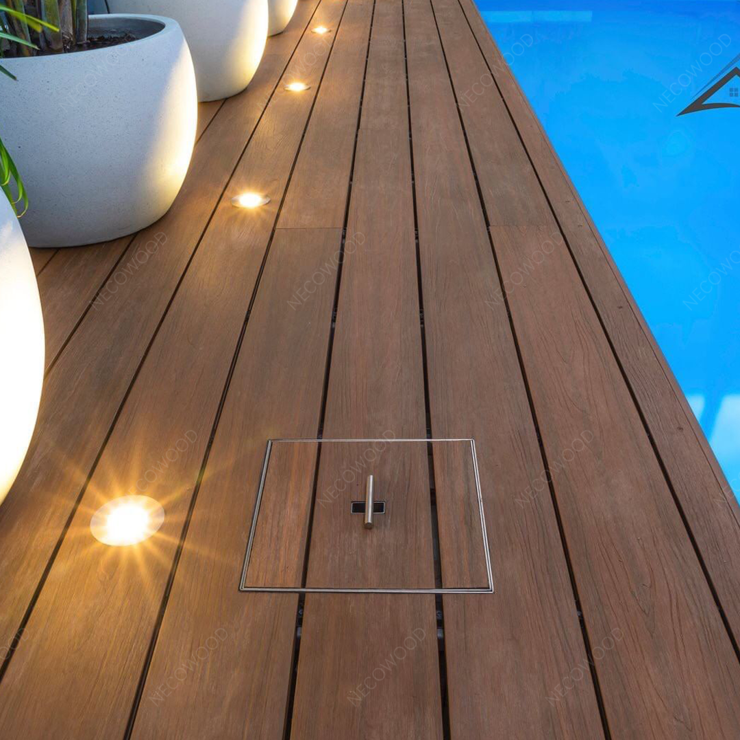 NECOWOOD PE Decking para sa Long Lasting Easy Care Outdoor Flooring