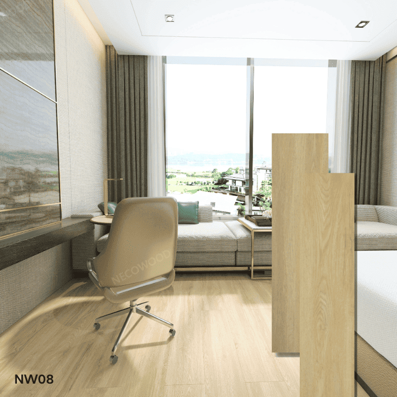 4/5/6mm kapal Naturelle i -click ang vinyl flooring