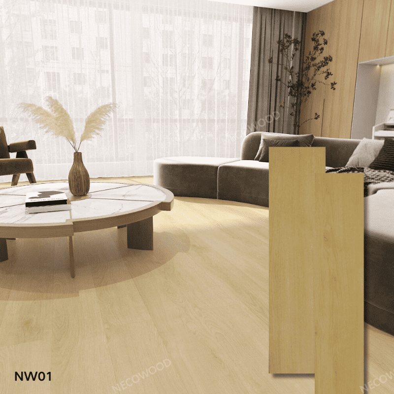 Luxury Wood Grain Vinyl I -click ang Lock SPC Flooring